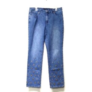 Charter Club -women jeans plus size high rise straight legs Size: 14